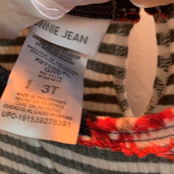 Bonnie Jean Striped and Floral 3T Dress - Picture 2 of 4